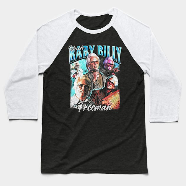 Uncle Baby Billy Freeman Vintage Baseball T-Shirt by Jeff Adamsss